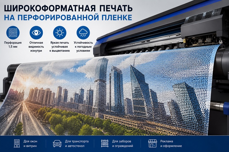 печать на перфорированной пленке